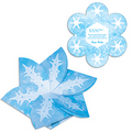 Snowflake Gift Card Holder/Holiday Card w/ Full Color Graphics Both Sides